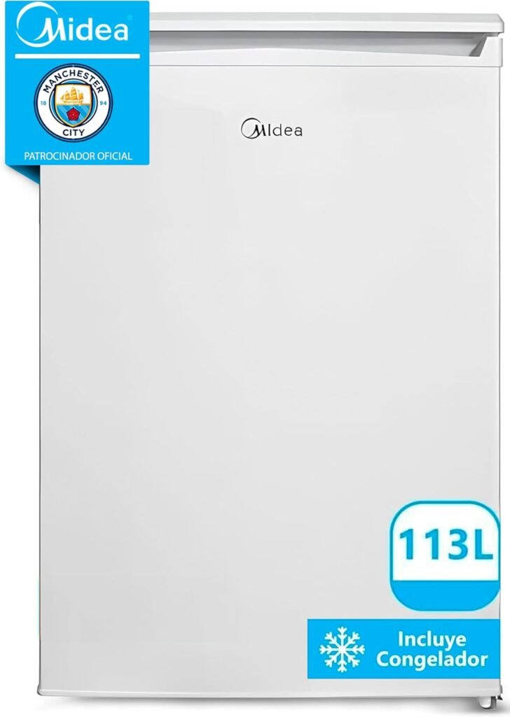 Frigorífico Midea de 113 litros con compartimento congelador para espacios pequeños
