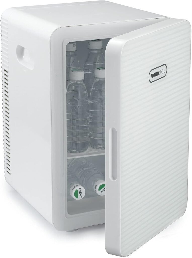 Mini nevera Mobicool termoeléctrica con refrigeración y calefacción, ideal para oficina y hogar