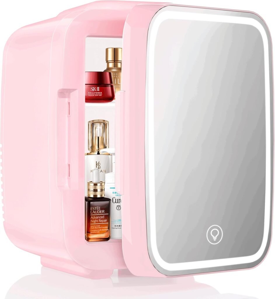 Mini nevera YASHE termoeléctrica para cosméticos y cuidado de la piel, ideal para dormitorio