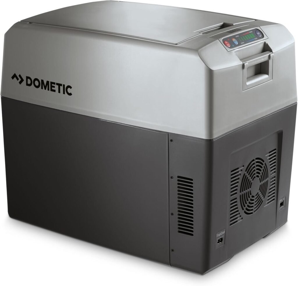 Nevera portátil DOMETIC TropiCool TC 35FL de 33 litros, color gris oscuro, compatible con 12/24V y 230V para coche, camión y autocaravana