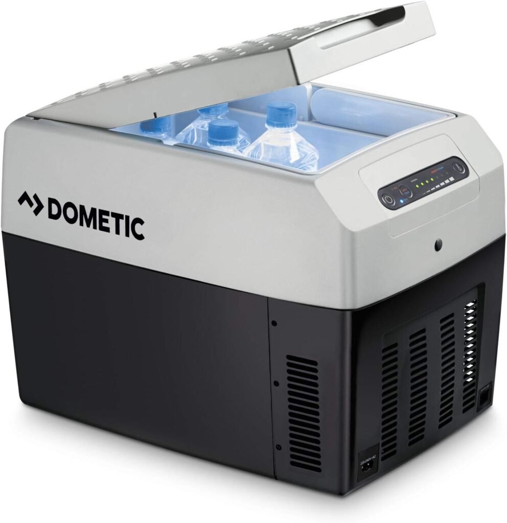Nevera portátil DOMETIC TropiCool TCX 14 de 14 litros, compatible con 12/24V y 230V, eficiencia energética A, ideal para coche, camión, barco y autocaravana